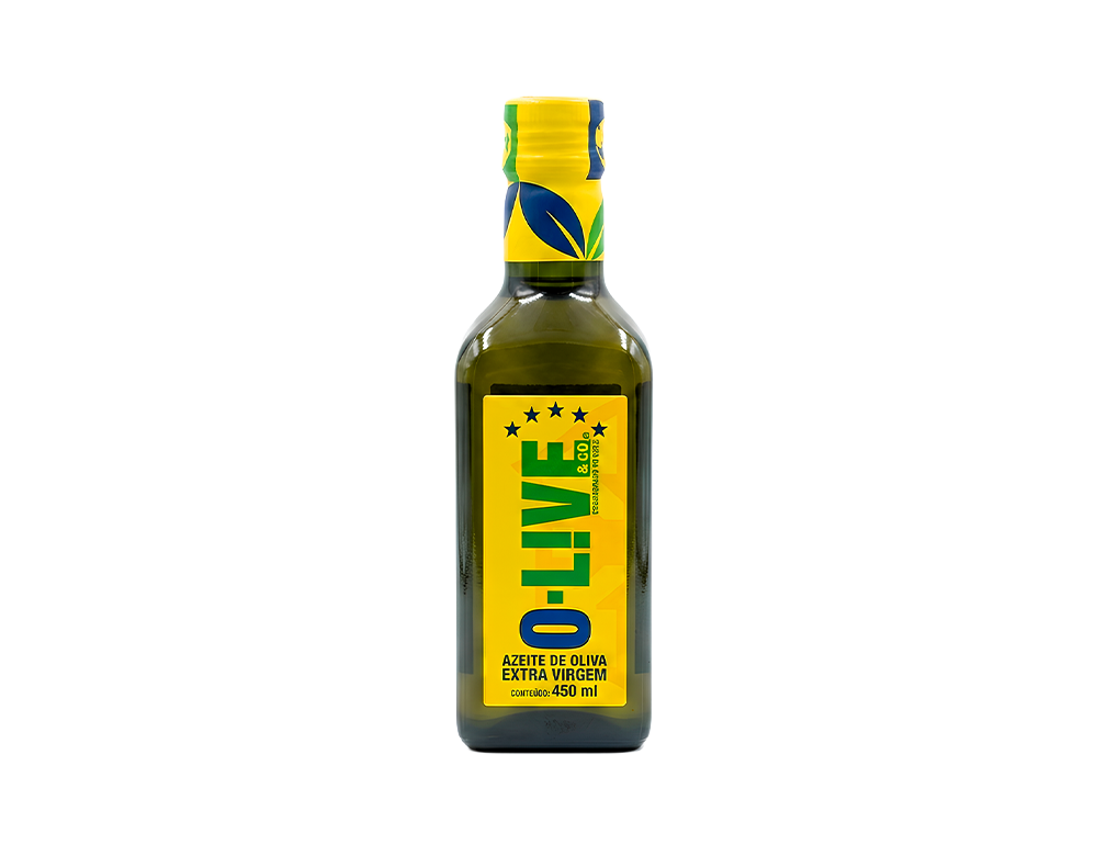 AZEITE DE OLIVA EXTRA VIRGEM O-LIVE 450 ML (CX 12 VD)